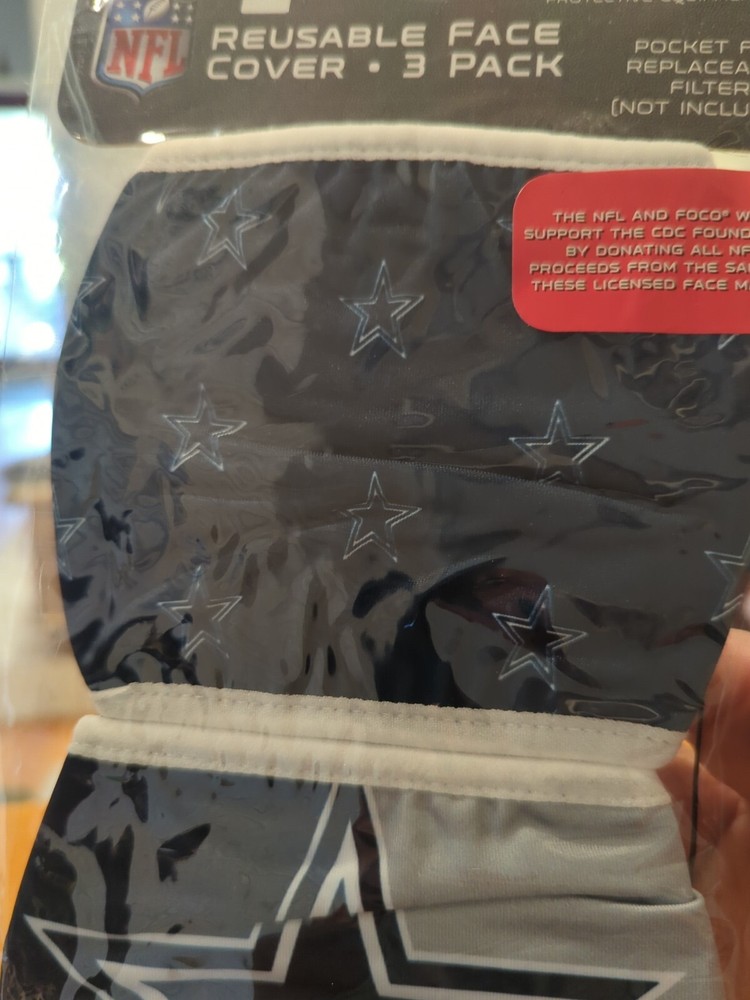 FOCO MANFPRFC3PKDC Reusable Face Mask