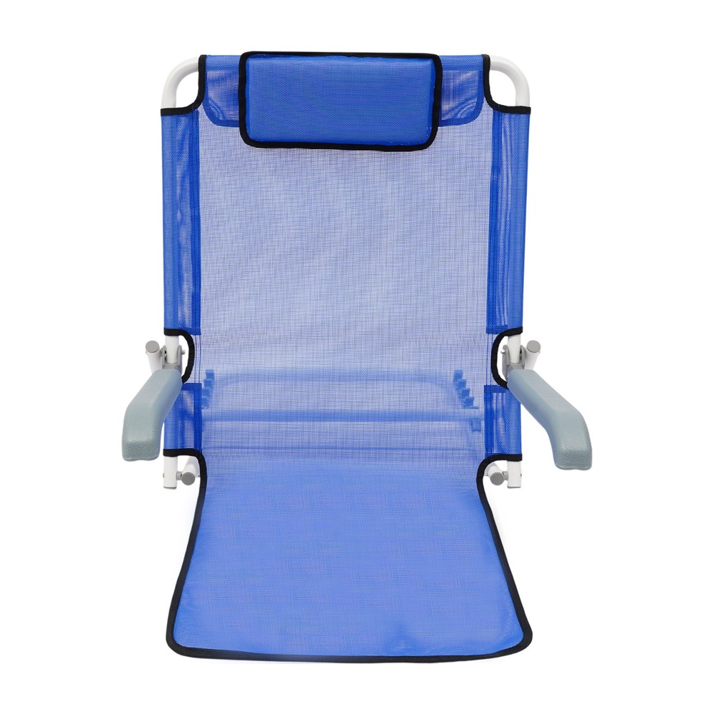 Adjustable Sit-Up Backrest Support with Armrests for Patient Care