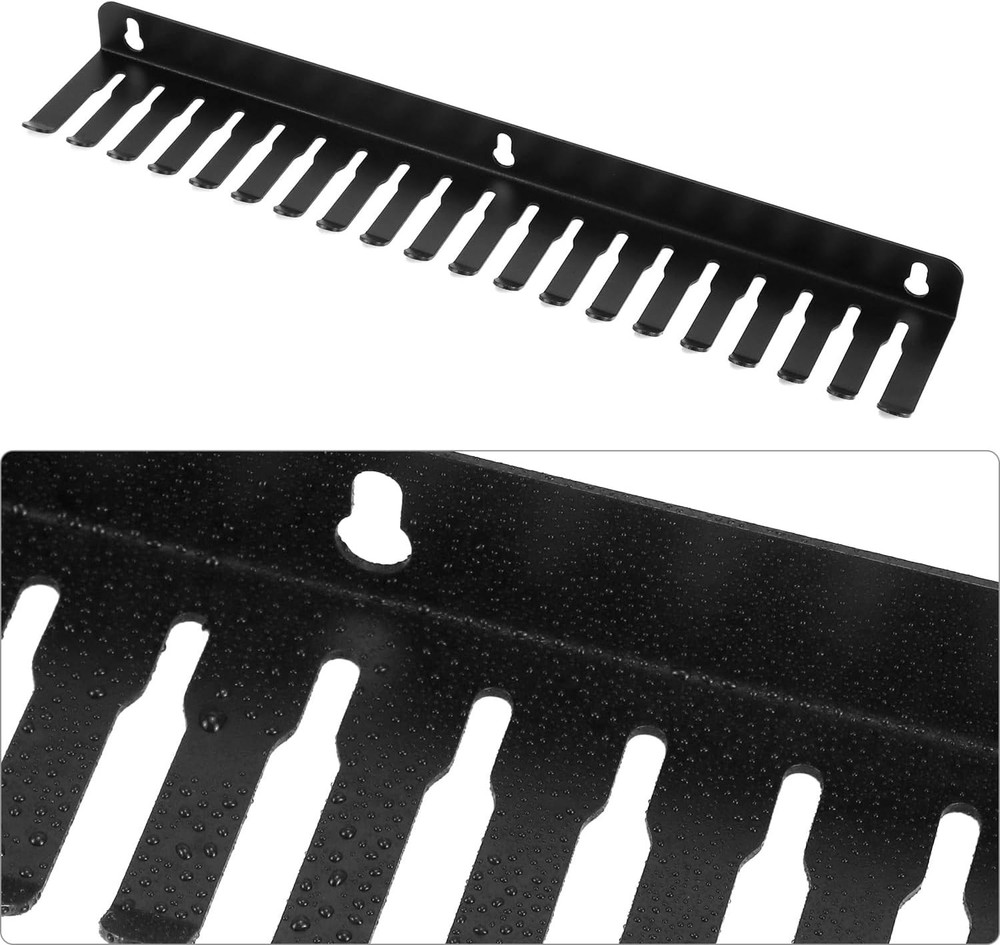 QWORK Cable Hanger Organizer for Efficient Cable Management - 19 Slots Each, 2-P