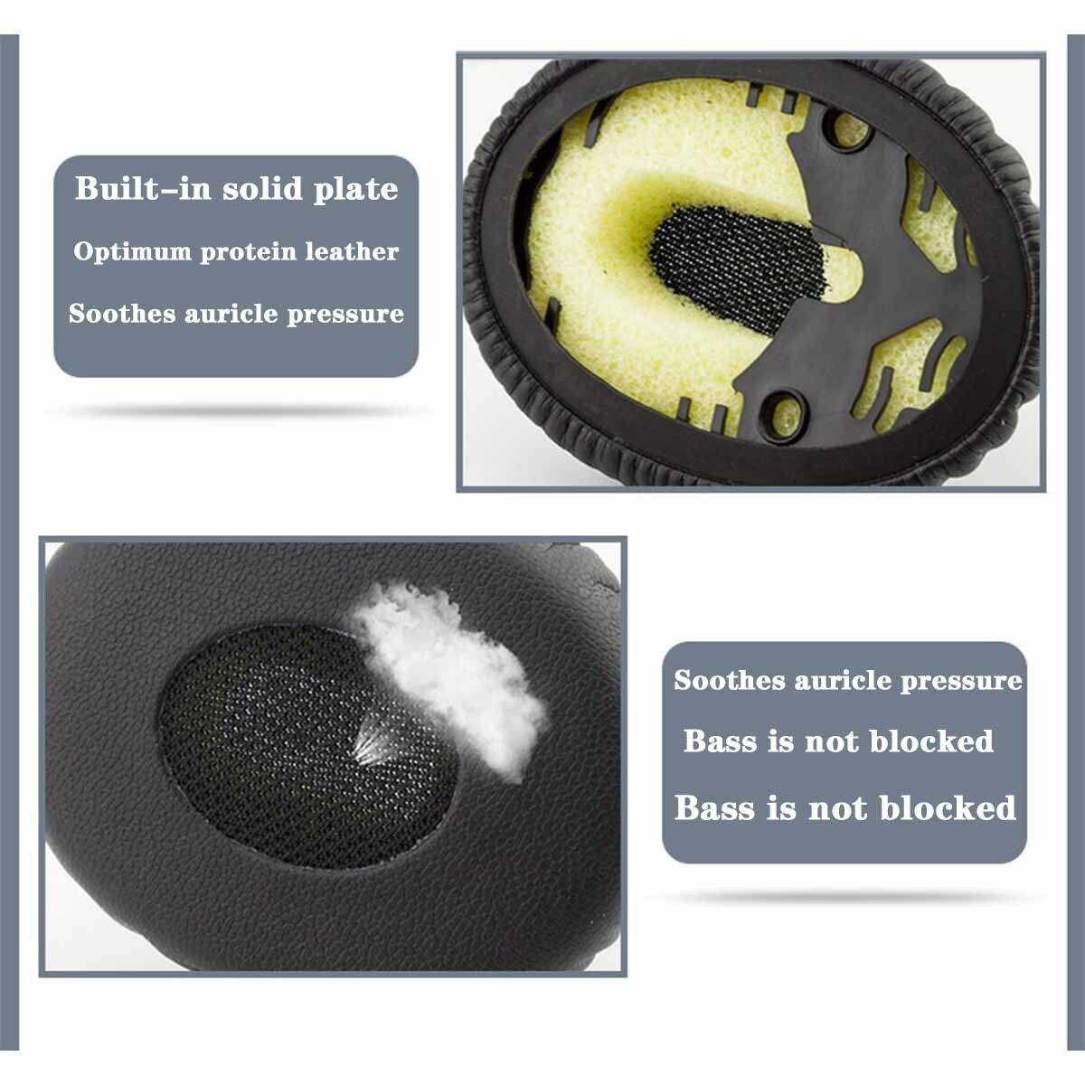Replacement Ear Pads Cushion for Bose QuietComfort QC3 OE1 Headphones Earpad