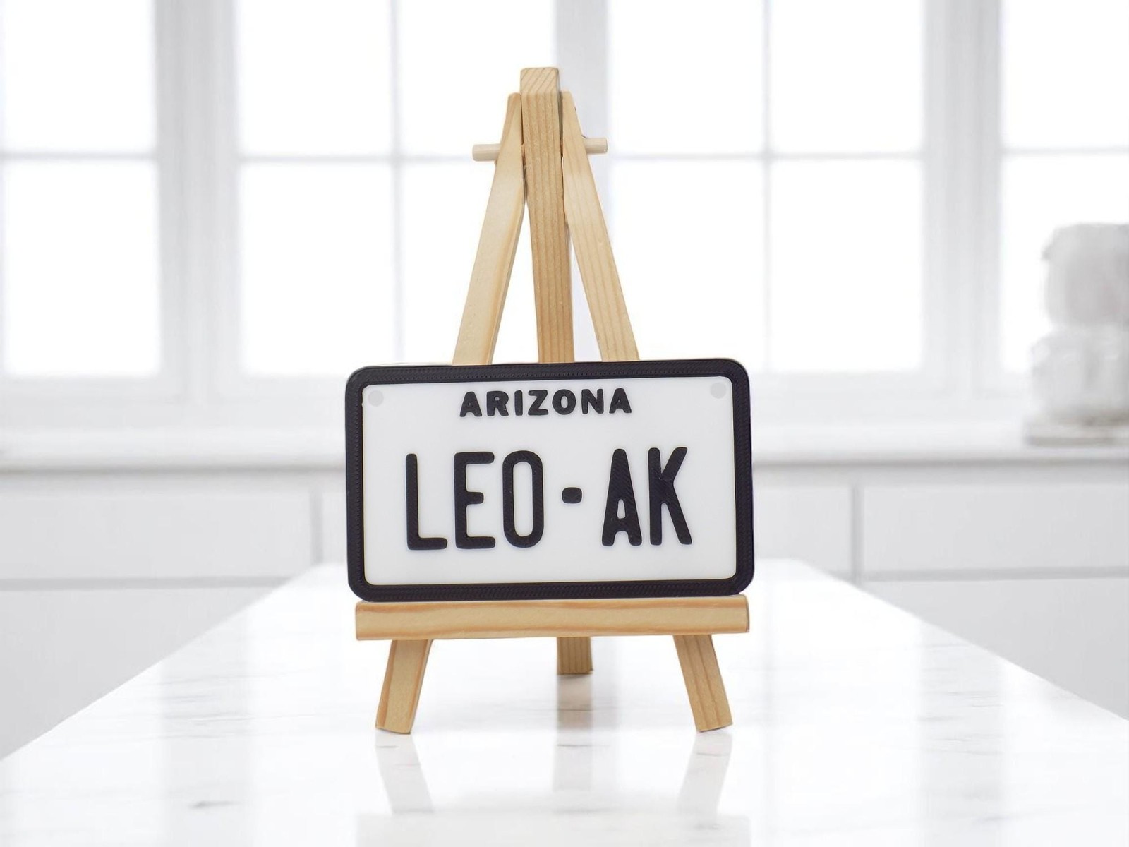 Personalized Mini State 3D License Plate – 3.75" x 2.25" Name Tag for Cozy Coupe