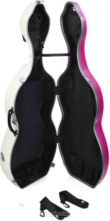 BAM BonBon Hightech Cello Case - Violet/White