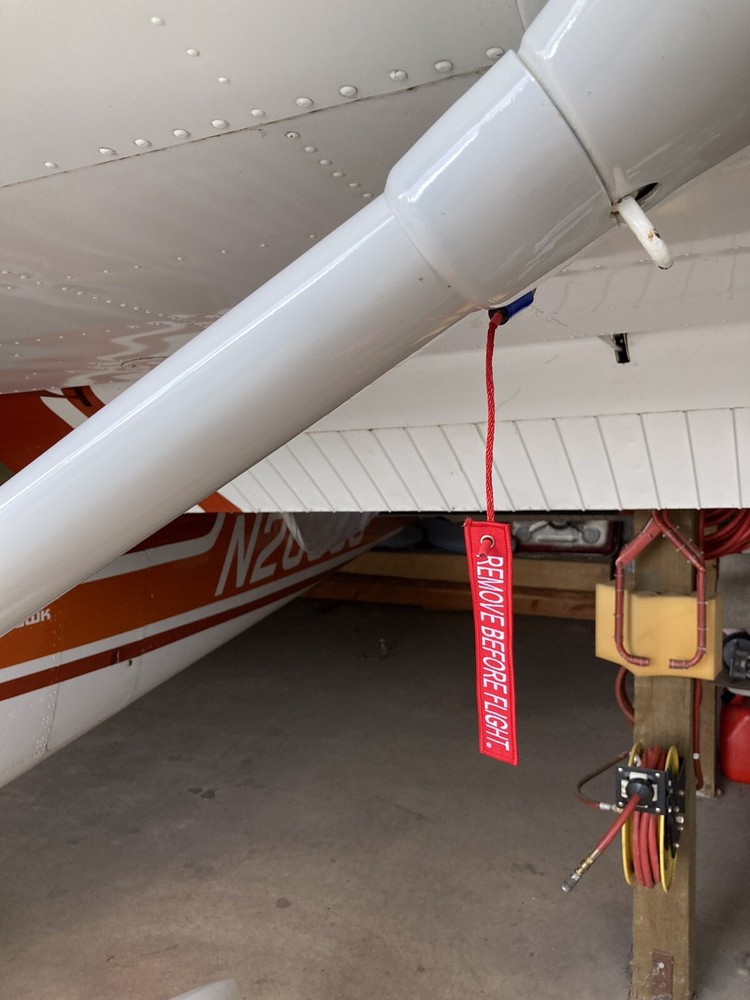 CESSNA FUEL VENT PLUG - Remove Before Flight