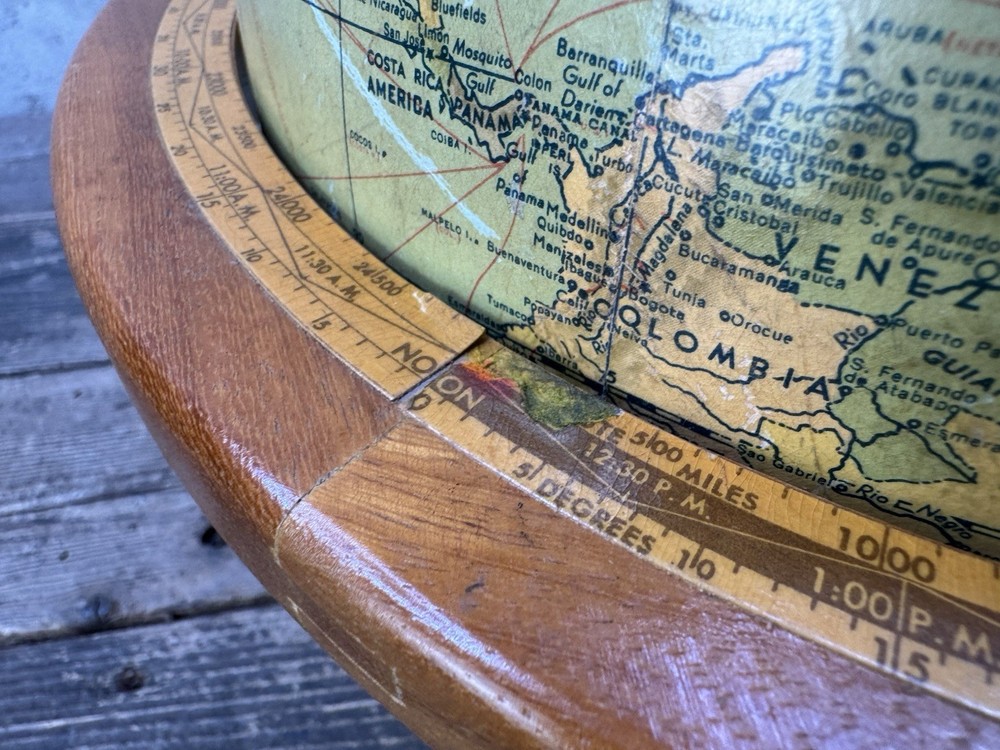 Vintage Weber Costello Globe With Base