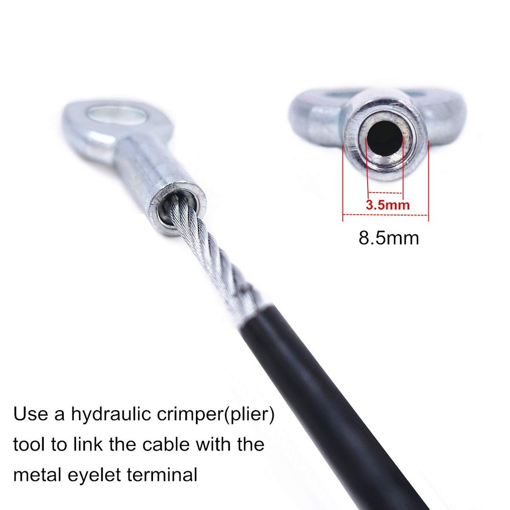 Gym Machine Accessories for 5mm cable, 17pcs set (for M5 cable)