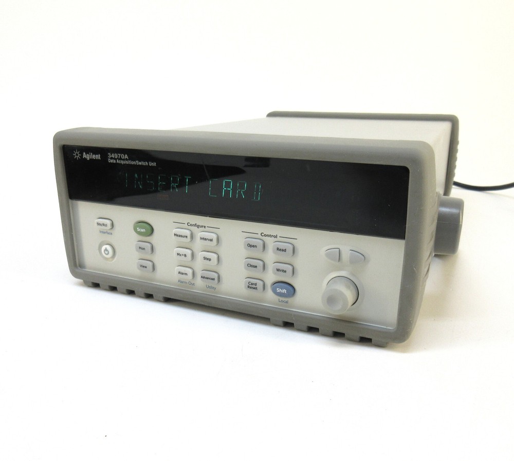Agilent 34970A Data Acquisition / Data Logger Switch Unit w/ DMM, RS232, GPIB