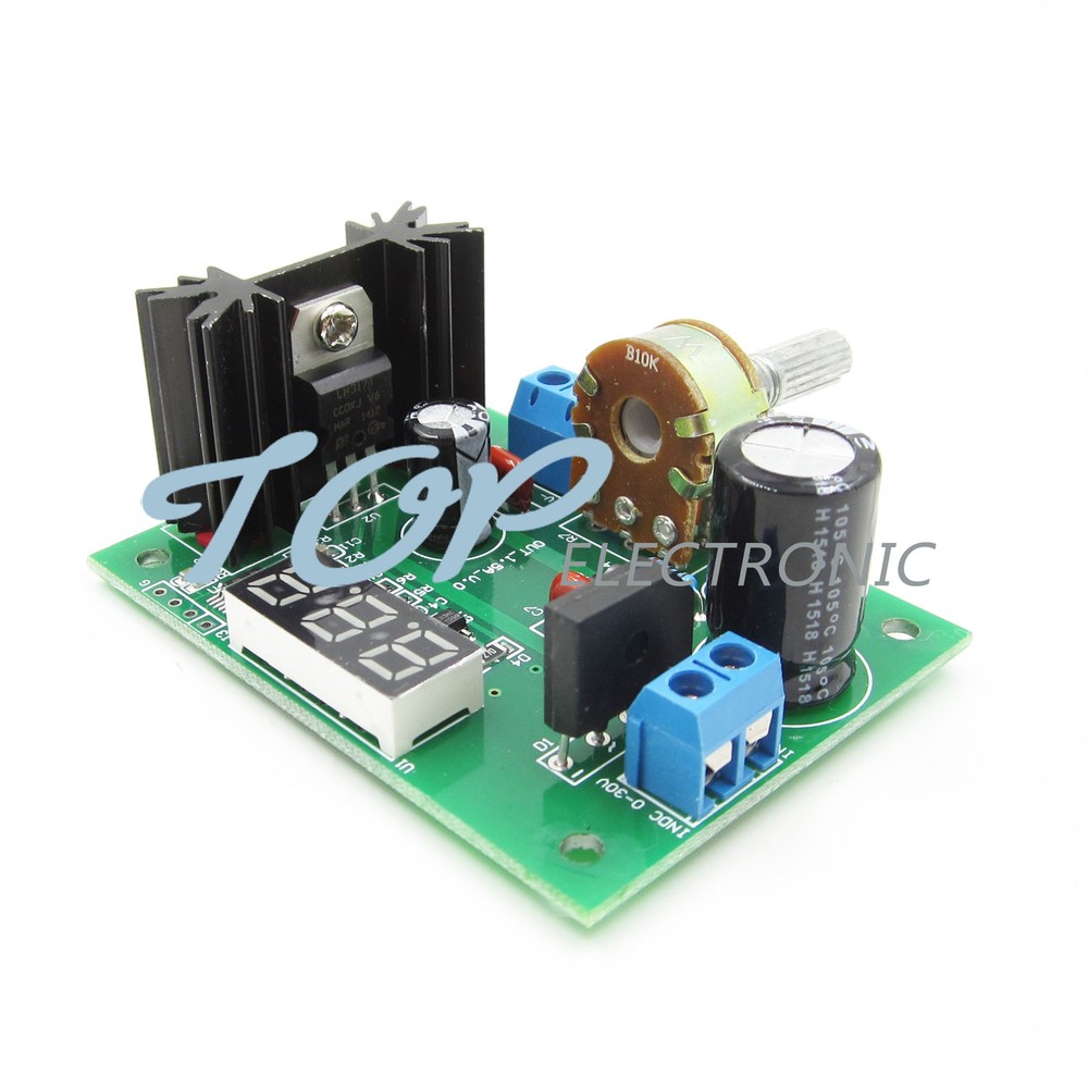 AC/DC LM317 Step-down Voltage Regulator Power Supply Module LED Voltmeter