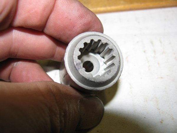 spline coupling coupler reducer 1/2 16 to 5/8 14