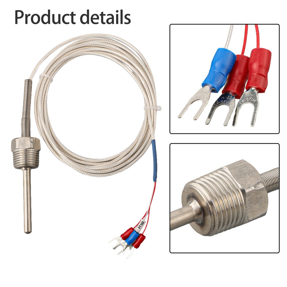 Long Lasting PT1/2 Inch Threaded Pt100 Temperature Sensor for Reliable Readings