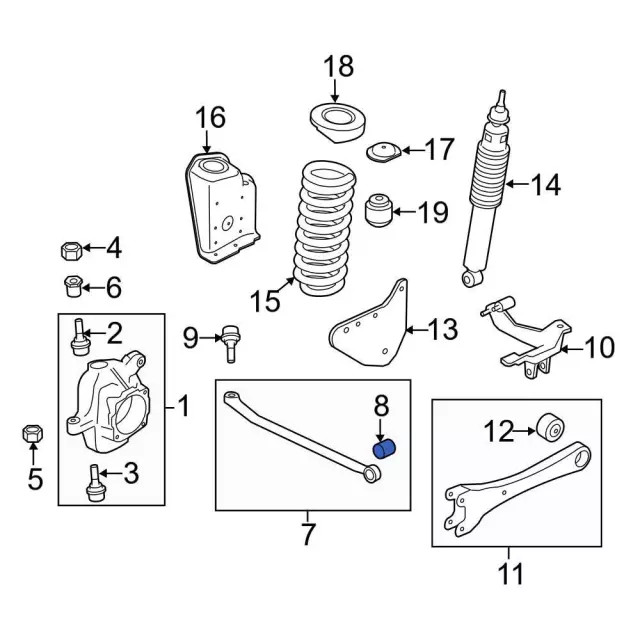 Genuine Ford Track Bar Bushing AC3Z3A116A