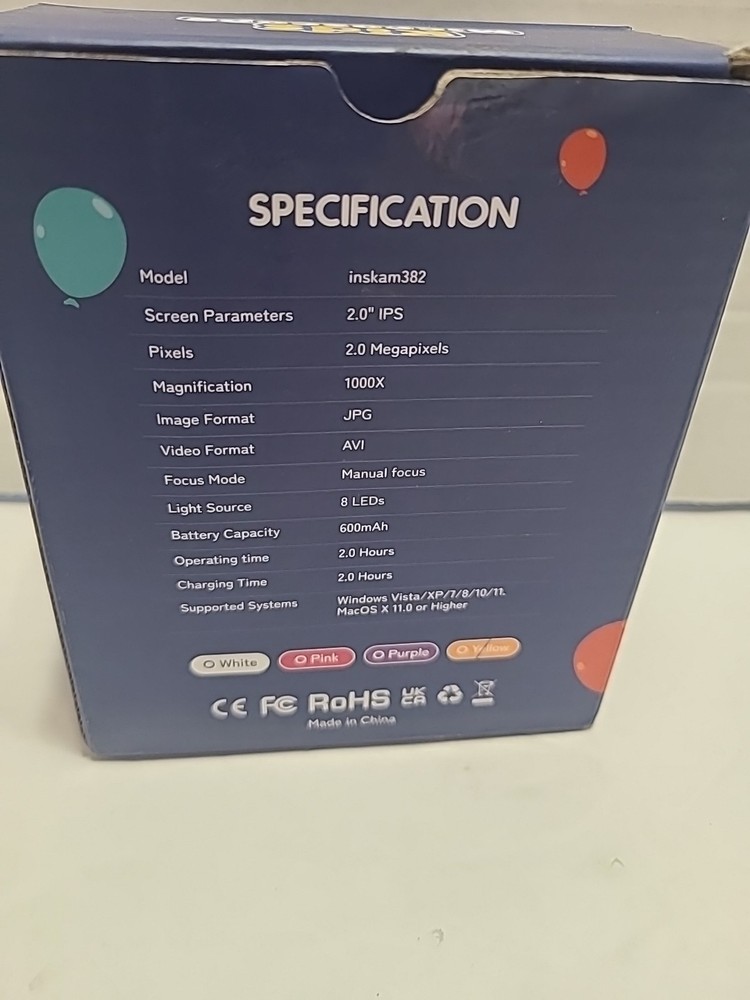 1000X Handheld Digital Microscope for Kids: Pocket Microscope with 2.0" IPS Scre