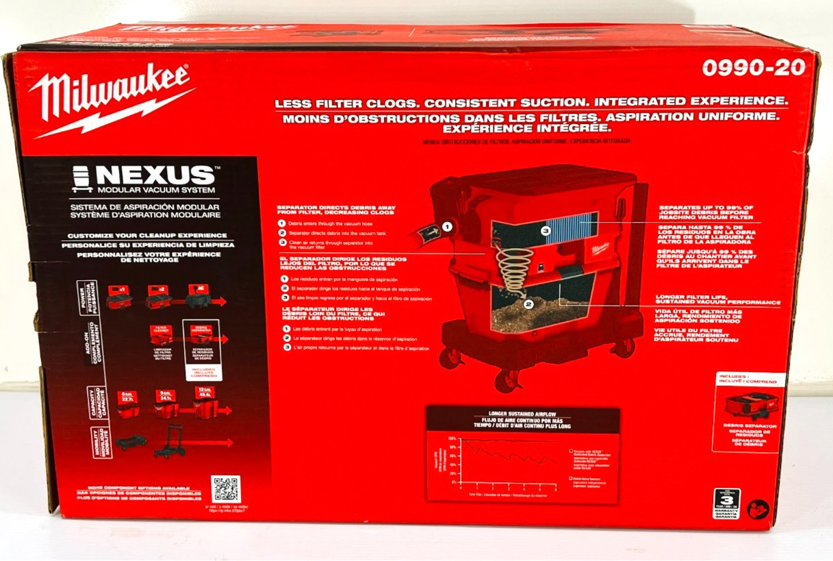 Milwaukee NEXUS Dedicated Debris Separator 0990-20***Accessory Only***