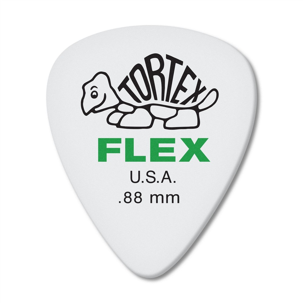 Dunlop Guitar Picks Tortex Flex Standard 72 Picks .88mm Medium (428R.88)