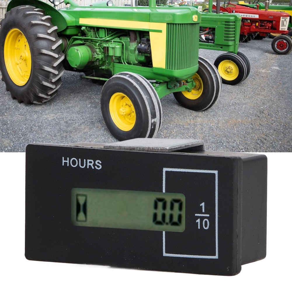 Excavator Hour Meter LCD Display Universal Built In Chip Multiple Uses Elect CST