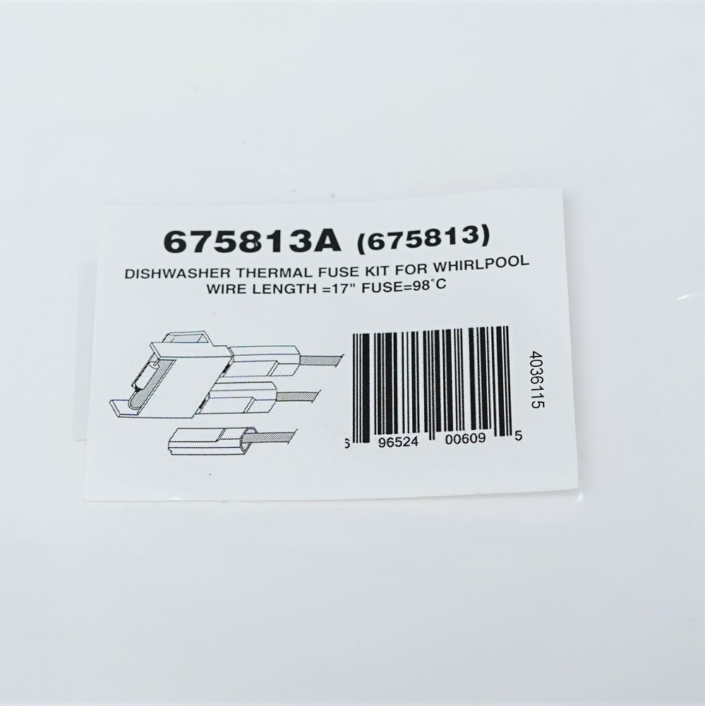 Dishwasher Thermal Fuse Link Kit for Whirlpool 675813A