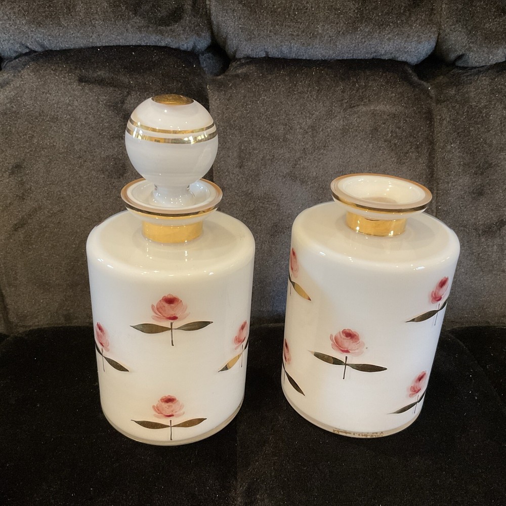 Regency Rose Chintz Perfume IRICE US Zone Germany 2 Empty Bottles Missing 1 Top