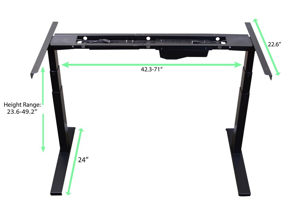 Electric Standing Desk Frame Dual Motor Memory Legs Base ergonomic adjustable
