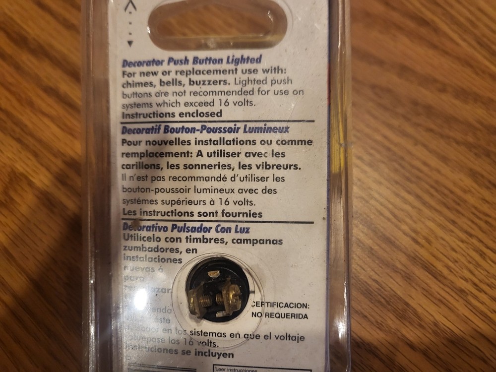 Vintage doorbell, face plate/button