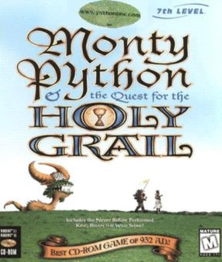 Monty Python: The Quest for the Holy Grail PC CD knights British comedy game!