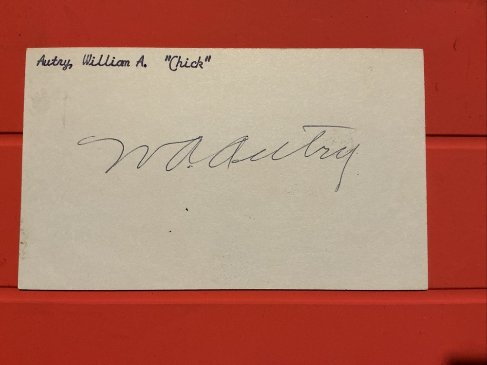 Chick Autry🔥🔥MLB Debut: 1907 Cincinnati Reds 🔥🔥Autograph🔥🔥