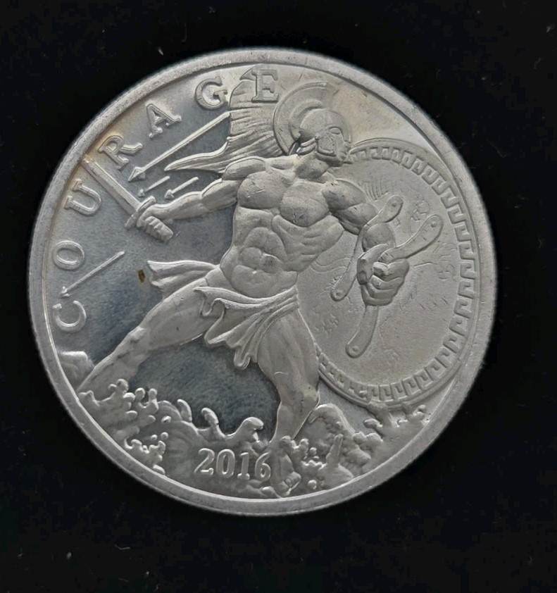 1oz Pure Silver Courage 2016. 1oz ASW