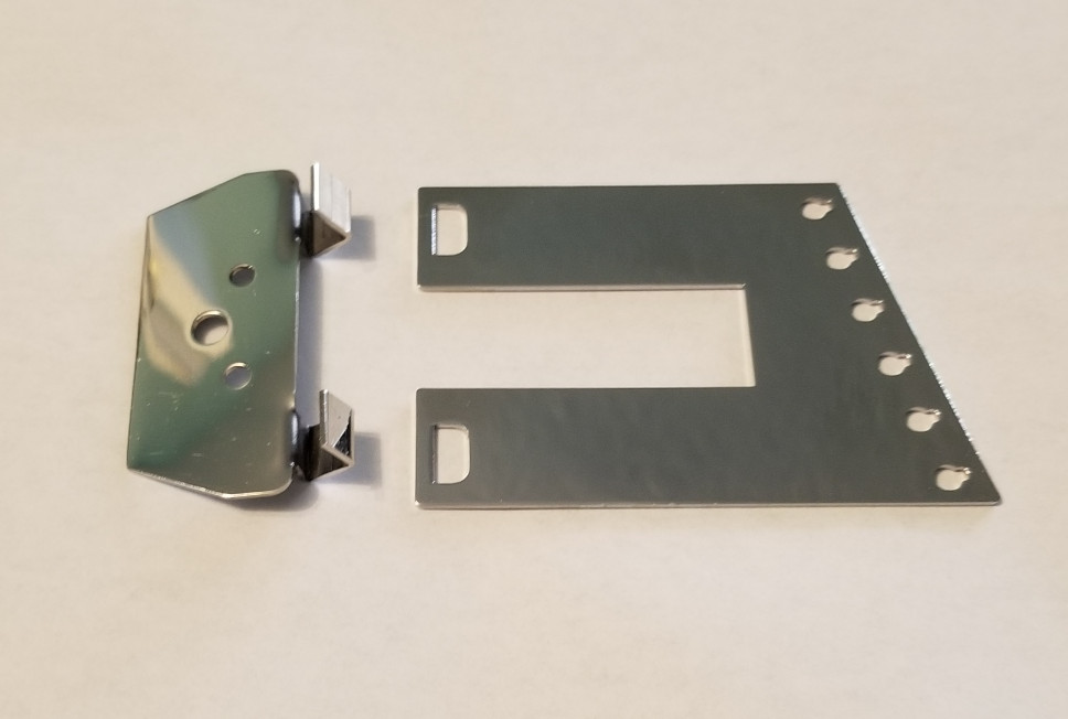 6 -STRING NEW TRAPEZE TAILPIECE FOR RICKENBACKER GUITARS R CONVERSION BRACKET