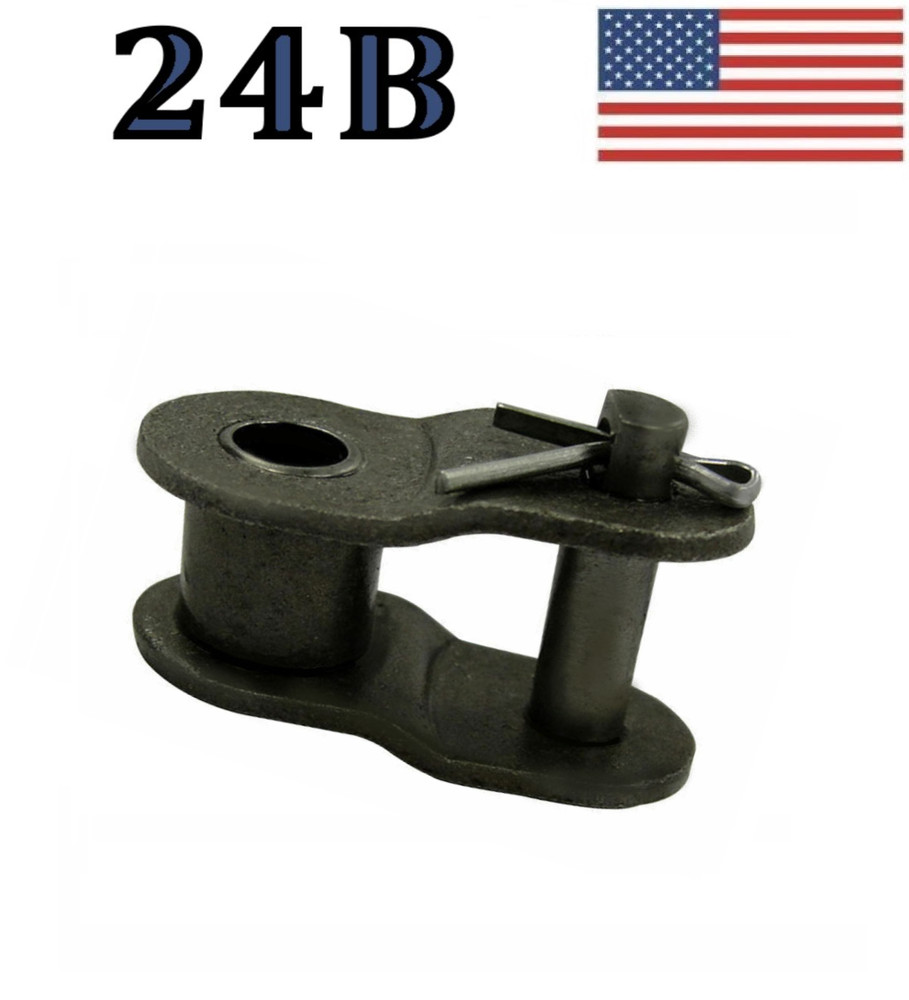 24B-1 ROLLER CHAIN OFFSET LINK *PACK OF 2* SAME DAY SHIPPING