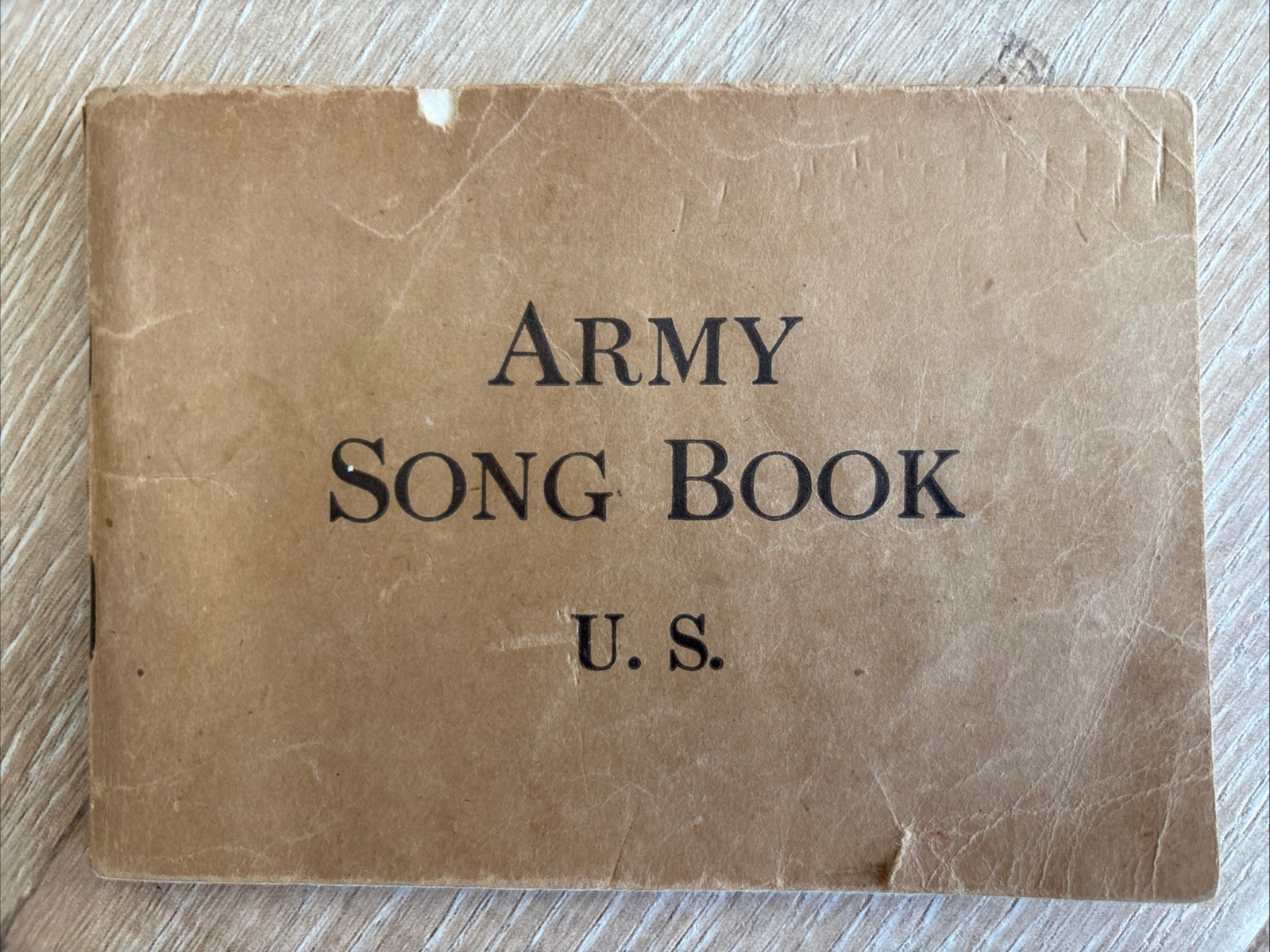 ARMY SONG BOOK U.S. 1918 PB WWI Antique War Department Training Camp Activities
