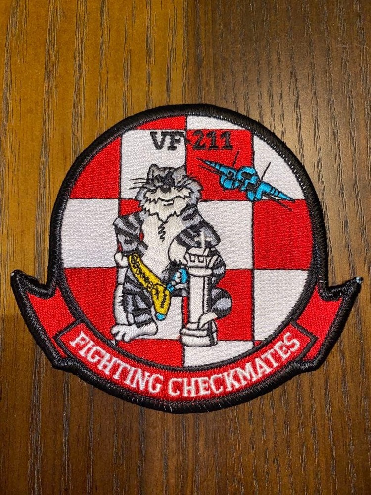 VF211 CHECKMATES Patch Set for US Navy Fighter Squadron Used