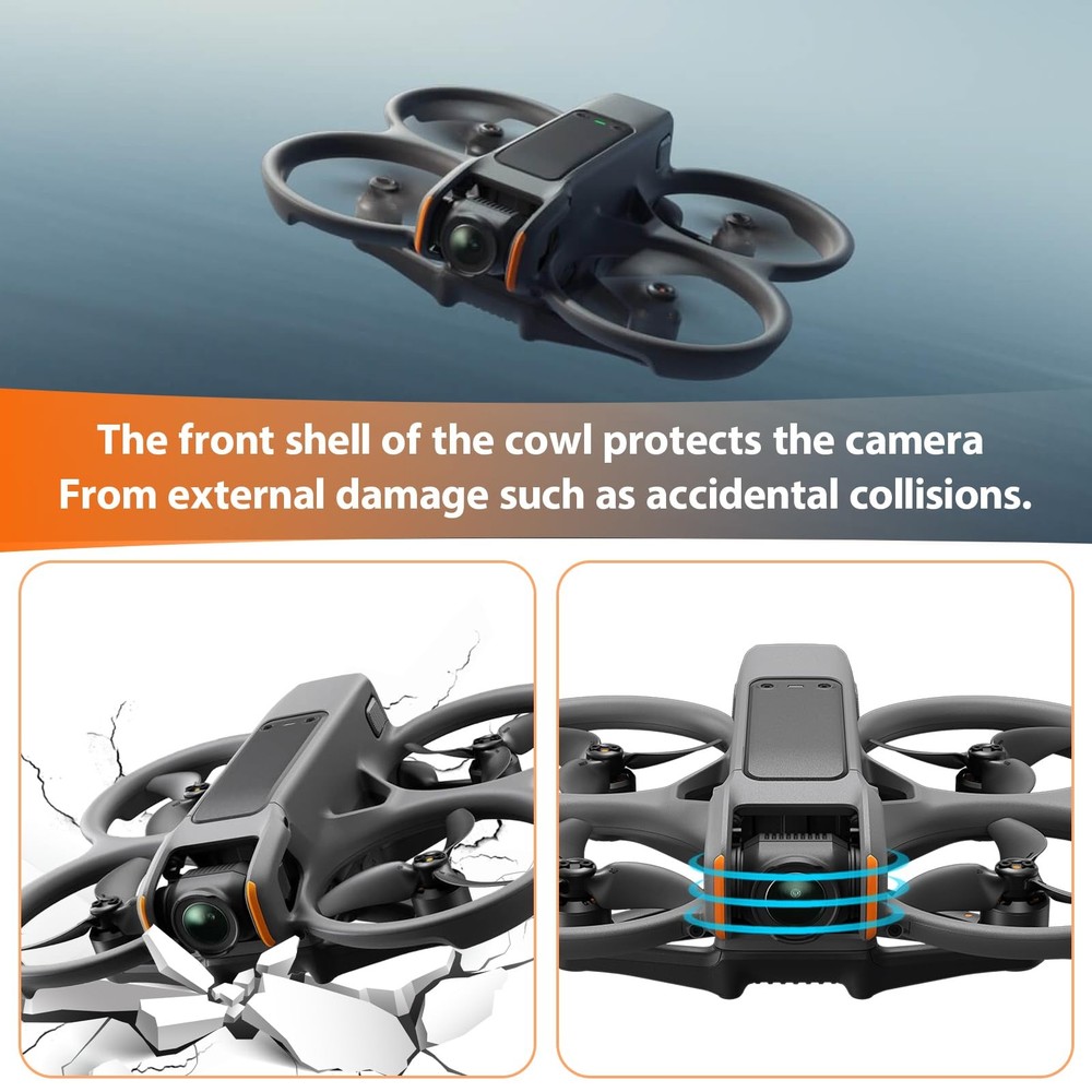 for DJI Avata 2 Gimbal Bumper Camera Front Frame Replacement for Avata 2 Dron...