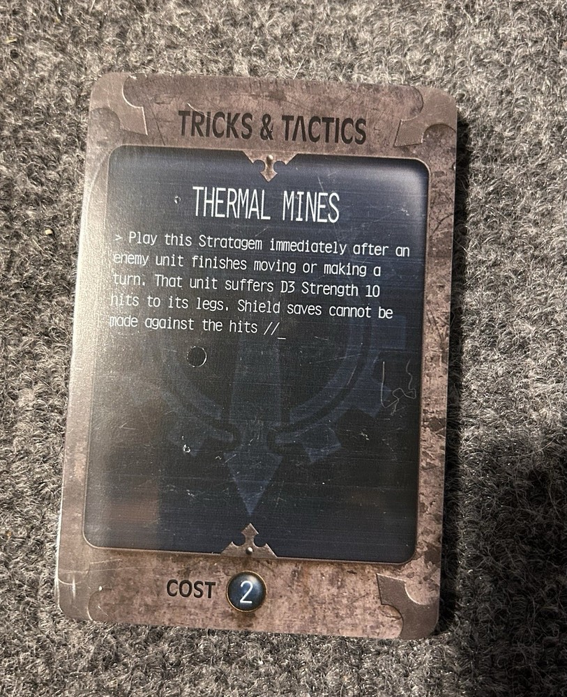 Adeptus Titanicus Strategem Cards