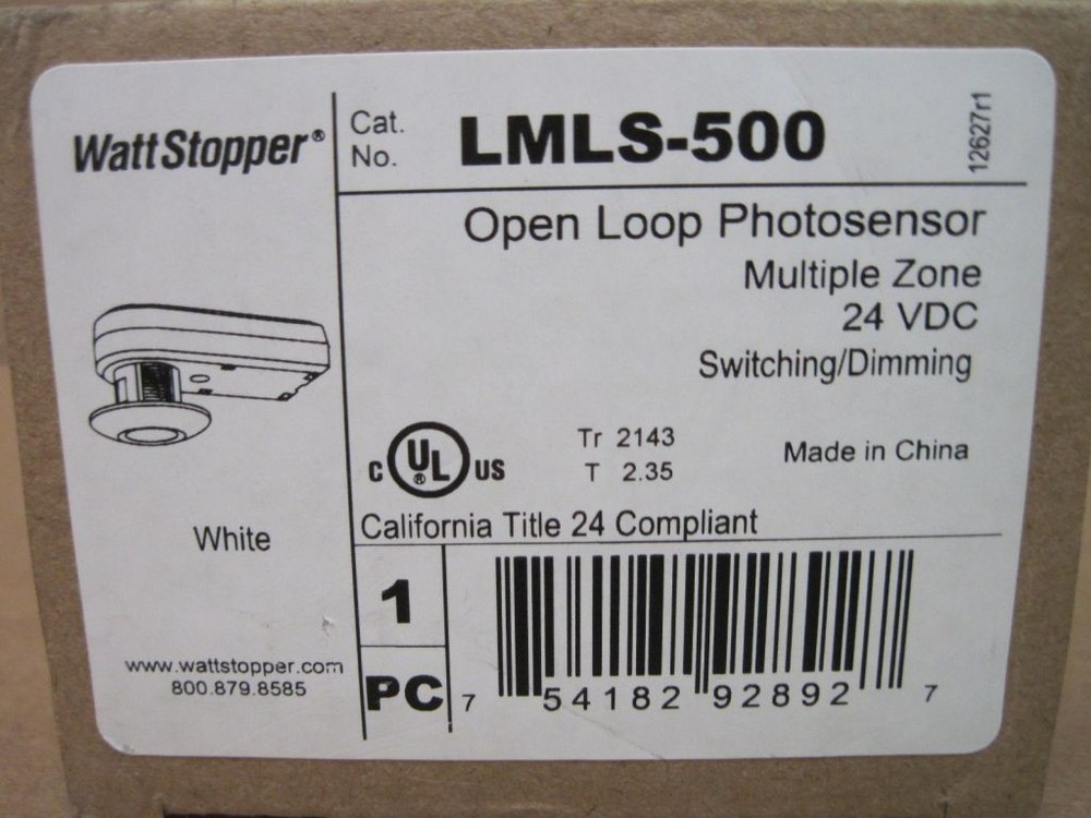 WattStopper LMLS-500 Open Loop Photosensor Multi Zone 24VDC Switching/Dimming