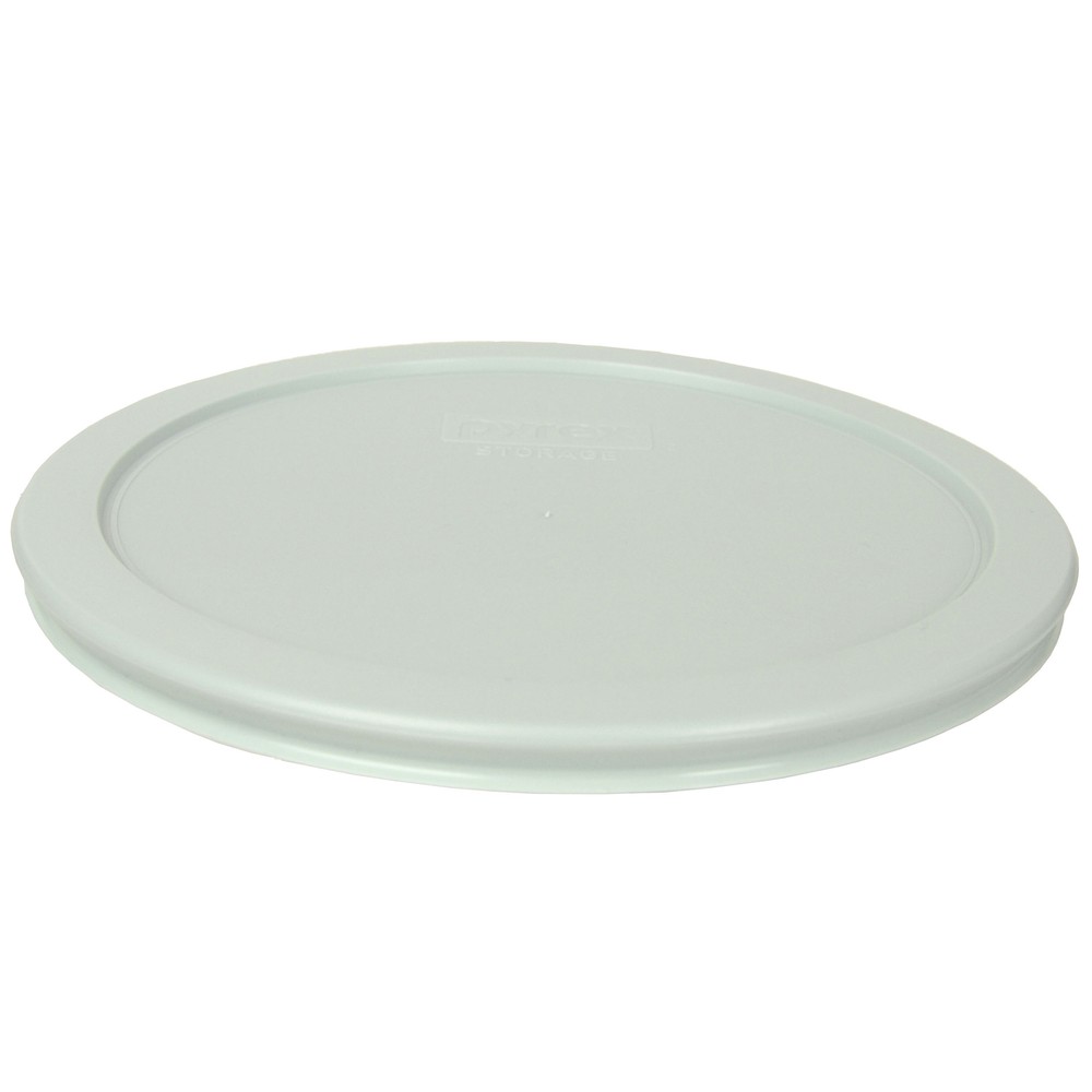 Pyrex 7402-PC Muddy Aqua Plastic Round Storage Lid Cover (2-Pack)