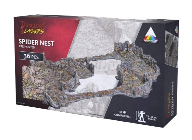 Dungeons & Lasers: PrismaCast Prepainted - Spider Nest