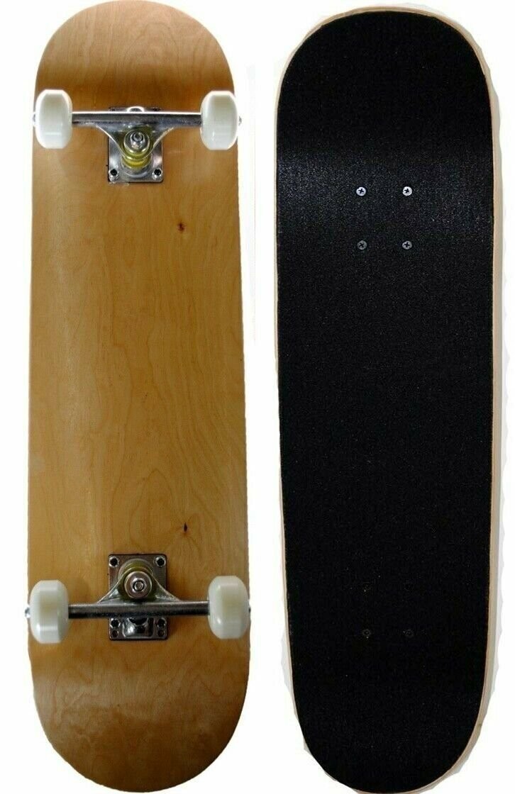 Full Size Standard Maple Deck Skateboard - Wood Grain