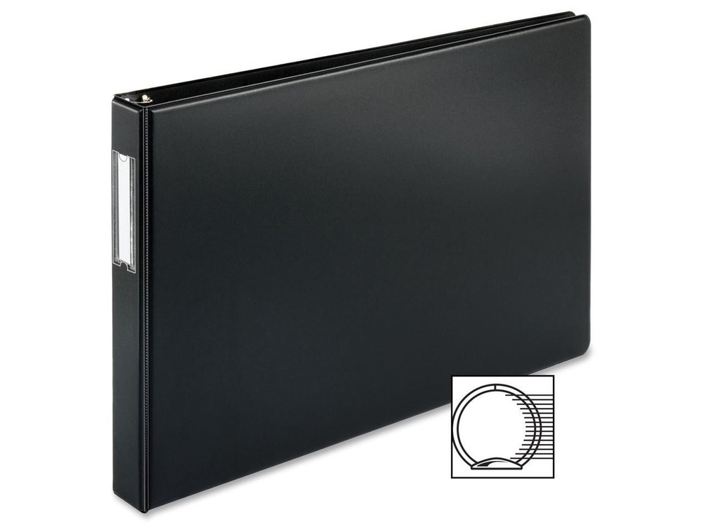 Business Source Reference Binder 11"x17" 1" Black 44100