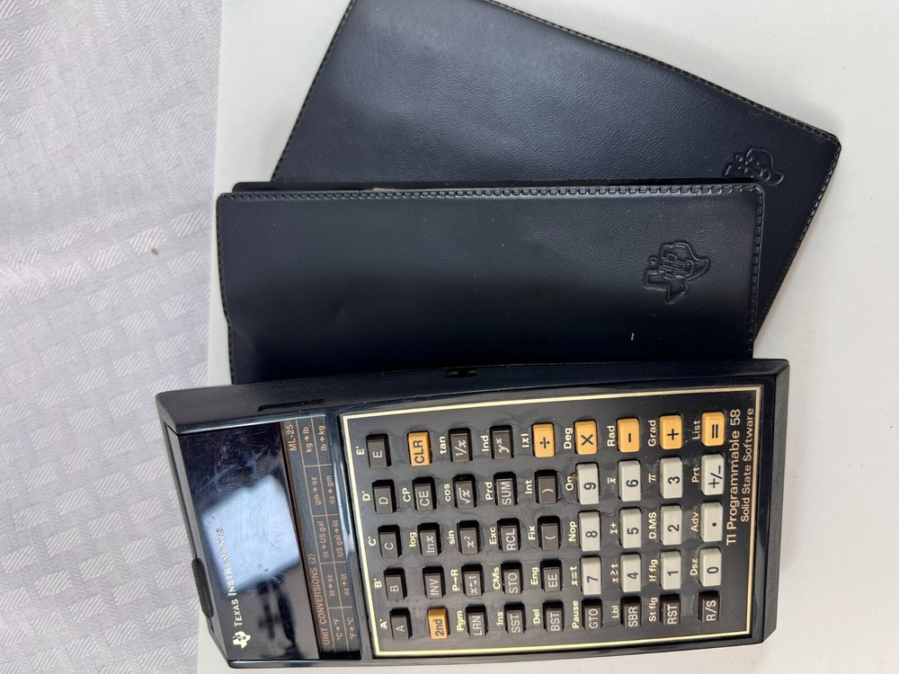 Texas Instruments Programmable 58 Calculator Master Library & Marine Navigation