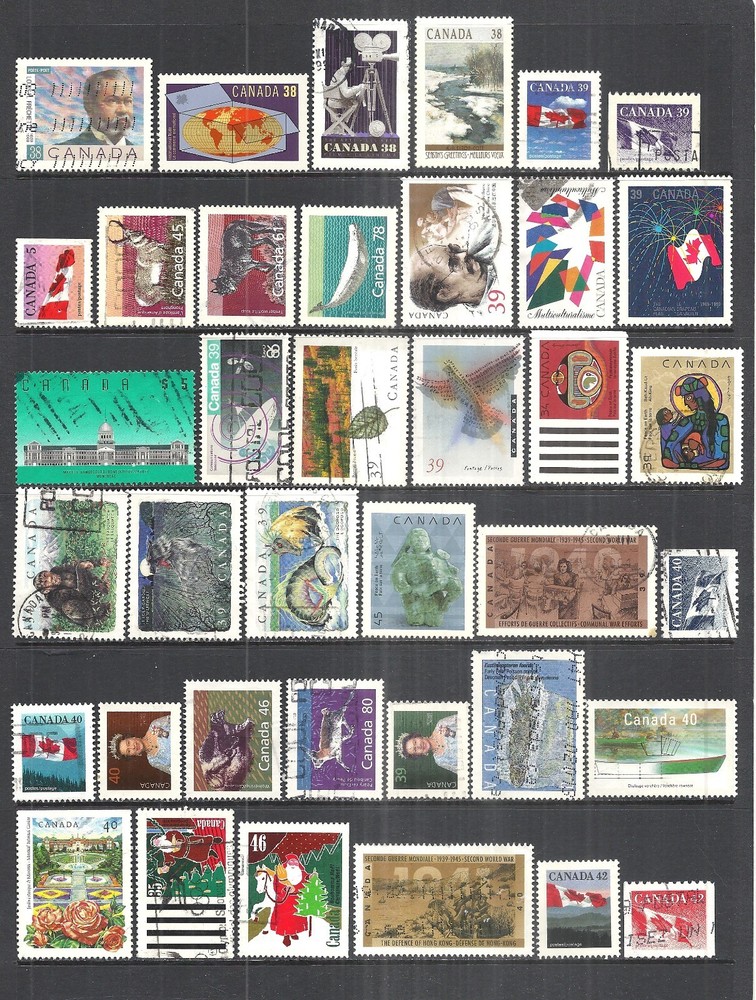 CANADA     VARIOUS MINT & USED ISSUES     1989 to 1991