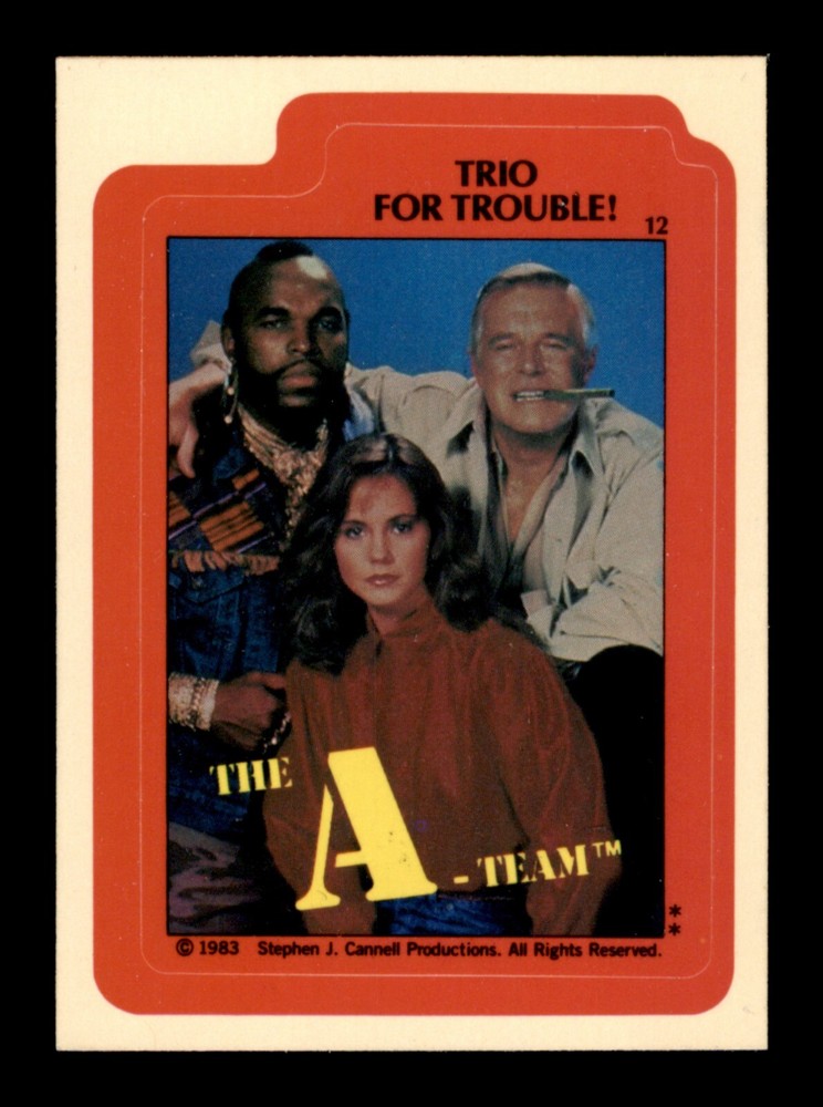 1983 TOPPS A-TEAM BASE SET & STICKERS / SEE DROP DOWN MENU