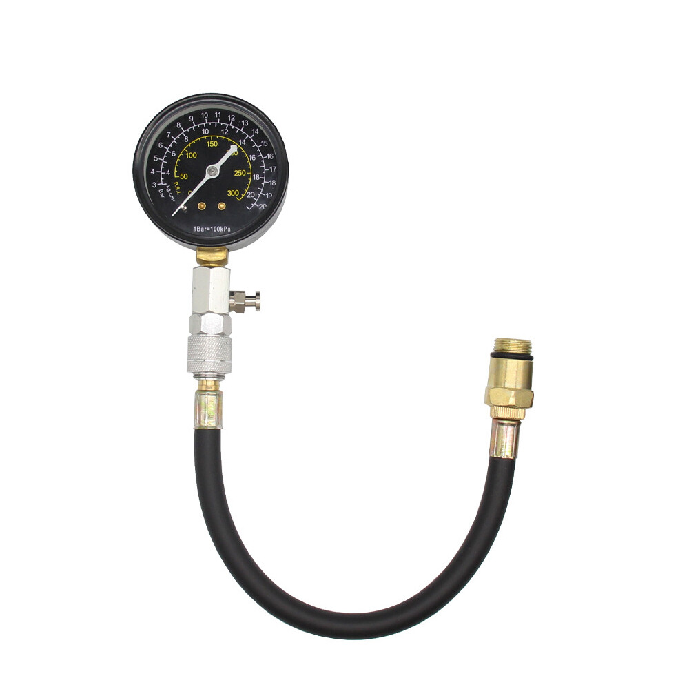 Engine Compression Tester Testing Gauge Gage Check Test Tool Kit