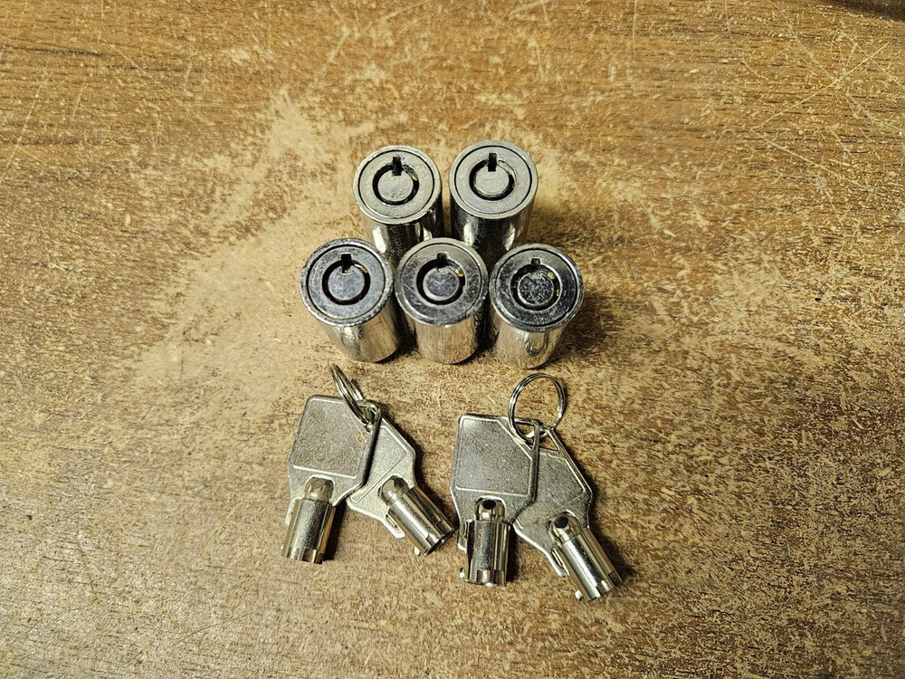 5x Lock Code 5874 VENDING MACHINE LOCKS & 2x KEYS FOR L OR T HANDLE SODA MACHINE