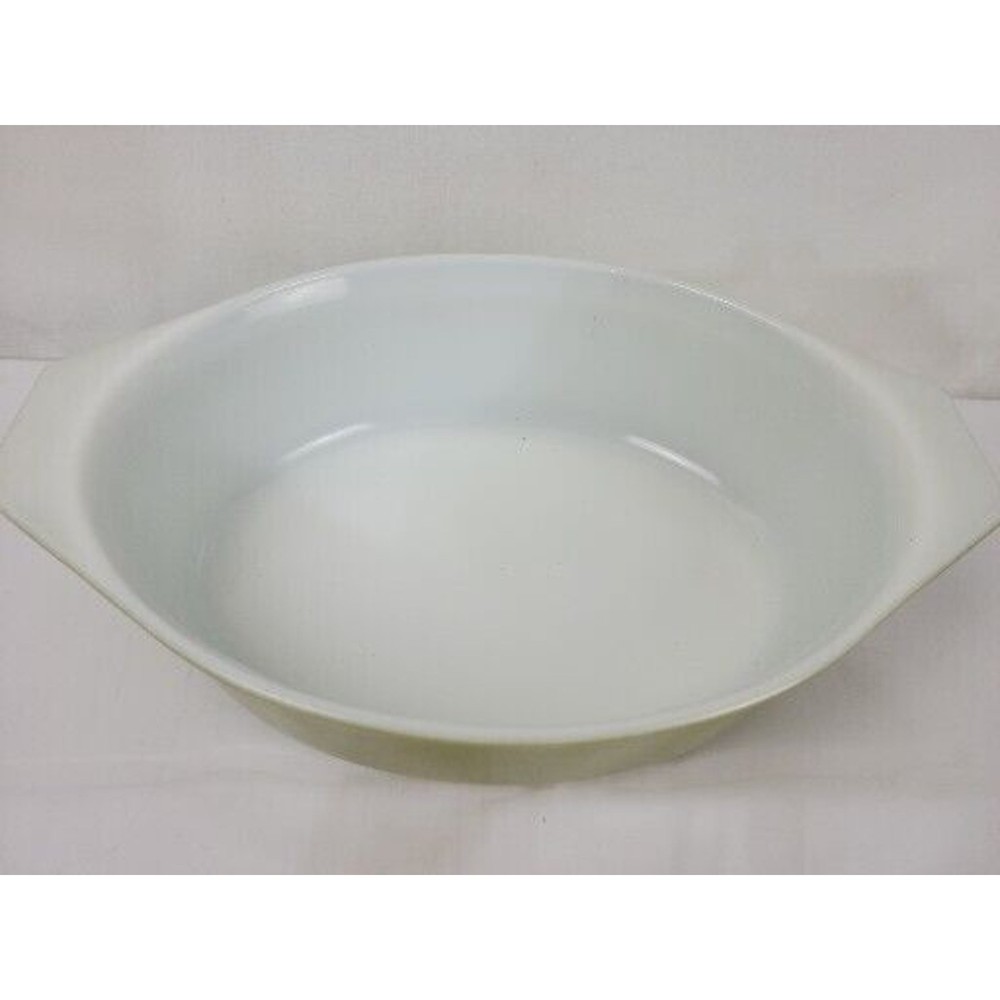 Vintage Pyrex Solid Avocado Green Verde 045 Oval Casserole 2.5qt
