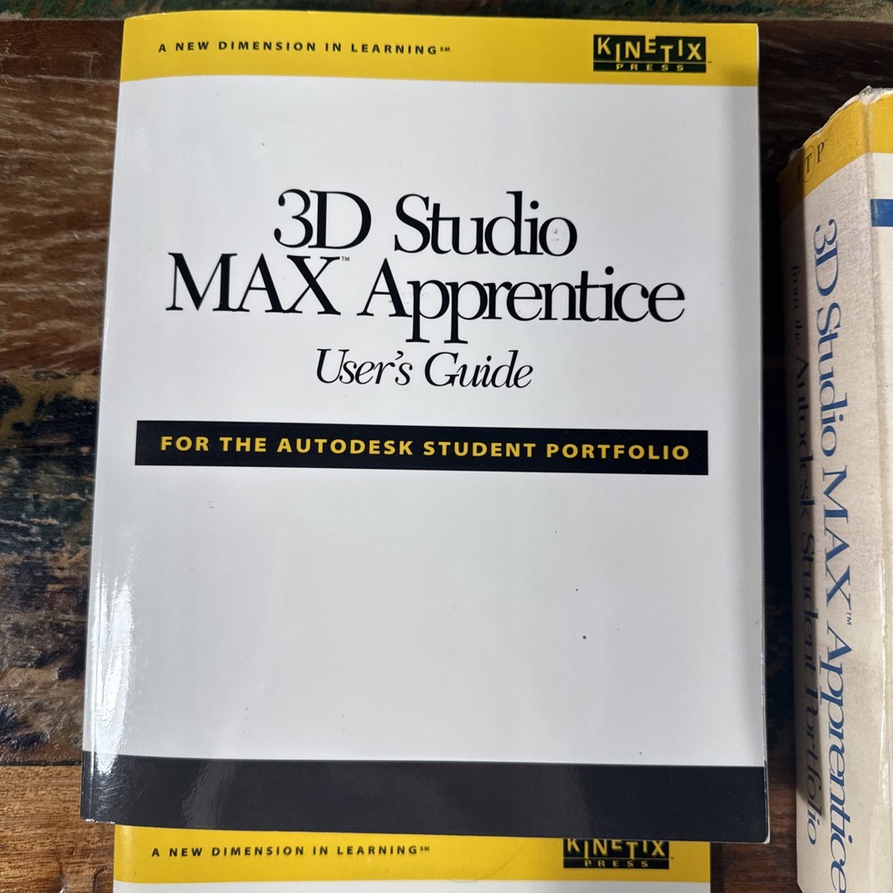 3D Studio Max Apprentice W/ User Guide Vintage 90s Programing Software 1995