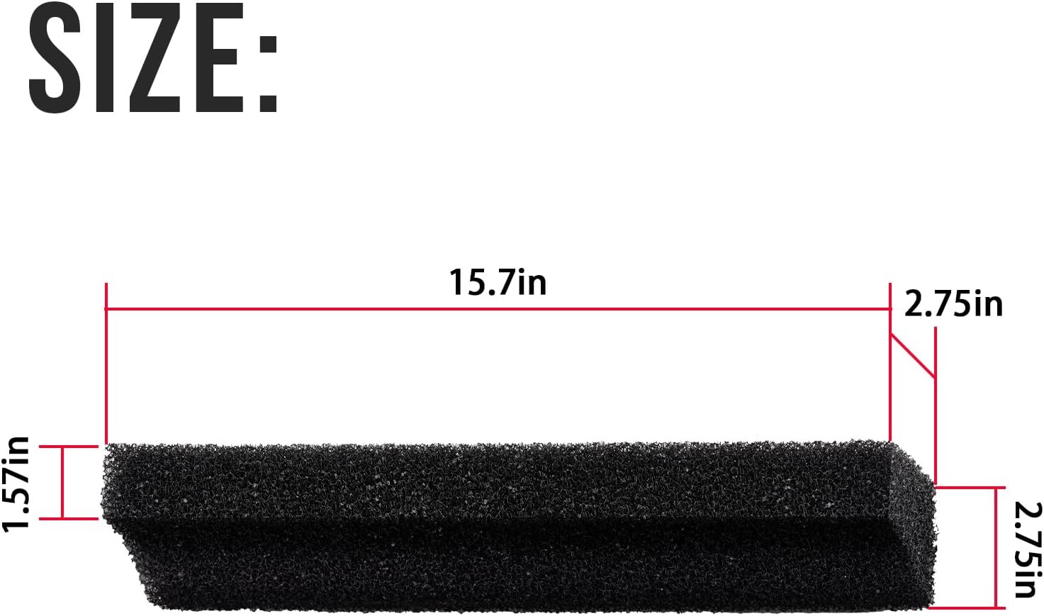 508000394 Air Filter Foam For 2004-07 Ski-Doo MXZ REV 800 600 HO SDI Renegade/X