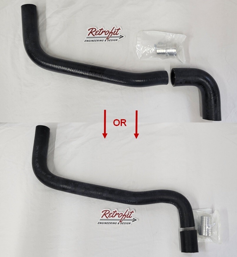 Universal LS Swap Radiator Hose Kit, LS1 LS2 LS3 Water Pump, Stock Rad 1.5"