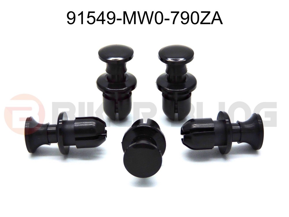10x Honda fairing plastic push rivets panel fixing pull latch 91549-MW0-790ZA
