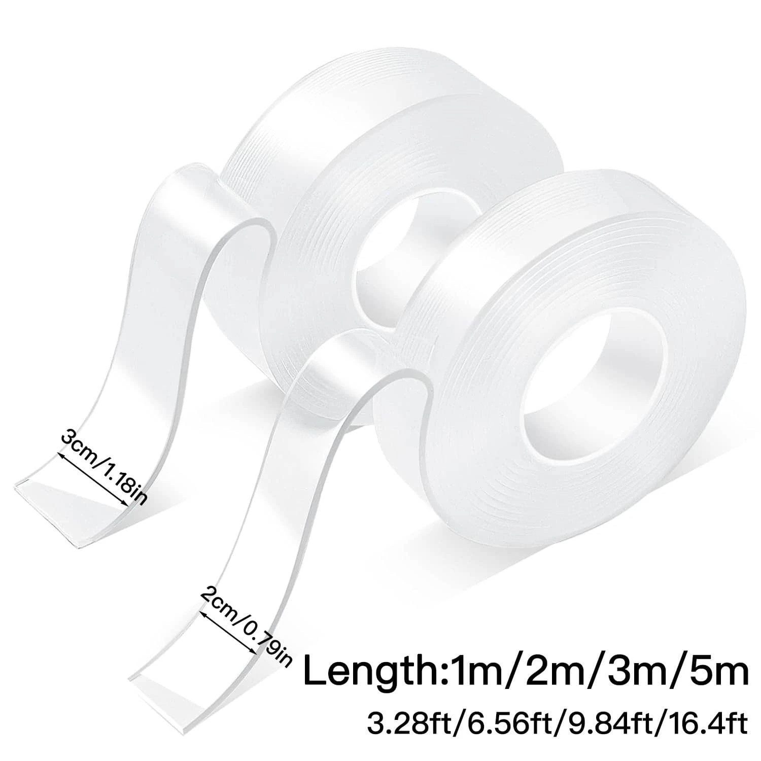 Nano Tape Heavy Duty Double Sided Tape Reusable Strong Adhesive Mounting Tape