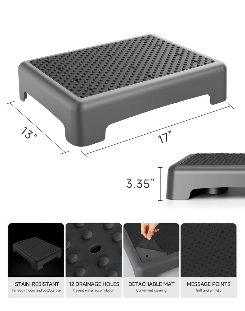 Mobility Step Stool for Adults, Bed Step Stools, 680 LBS Capacity Safety Step...