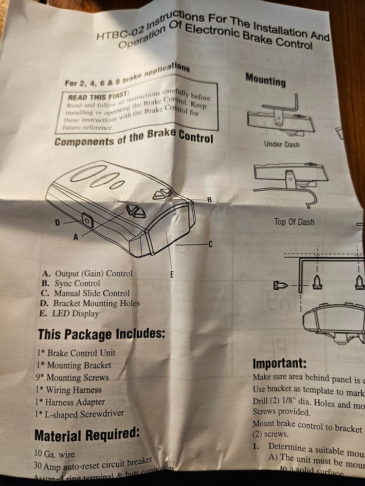 Briidea Trailer Brake Controller, Brake Controller