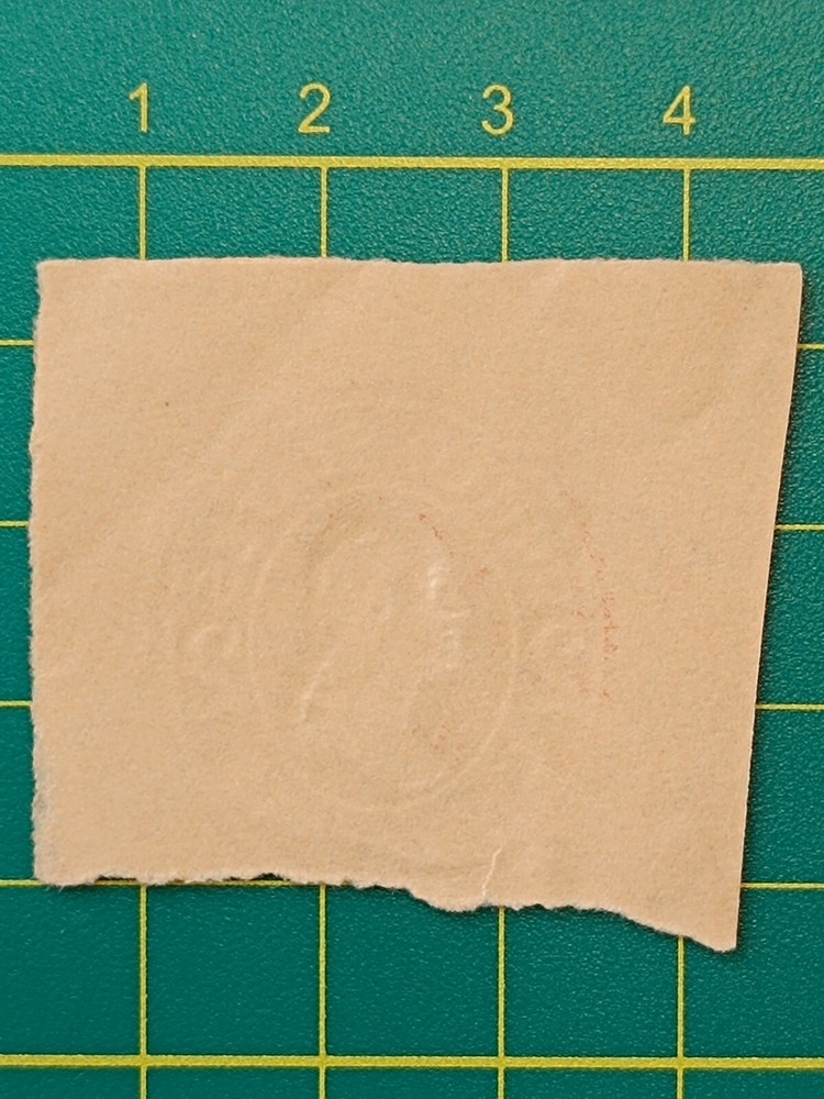 US Cut square fm envelope U91, 2c, ERROR of printing, Magic impression